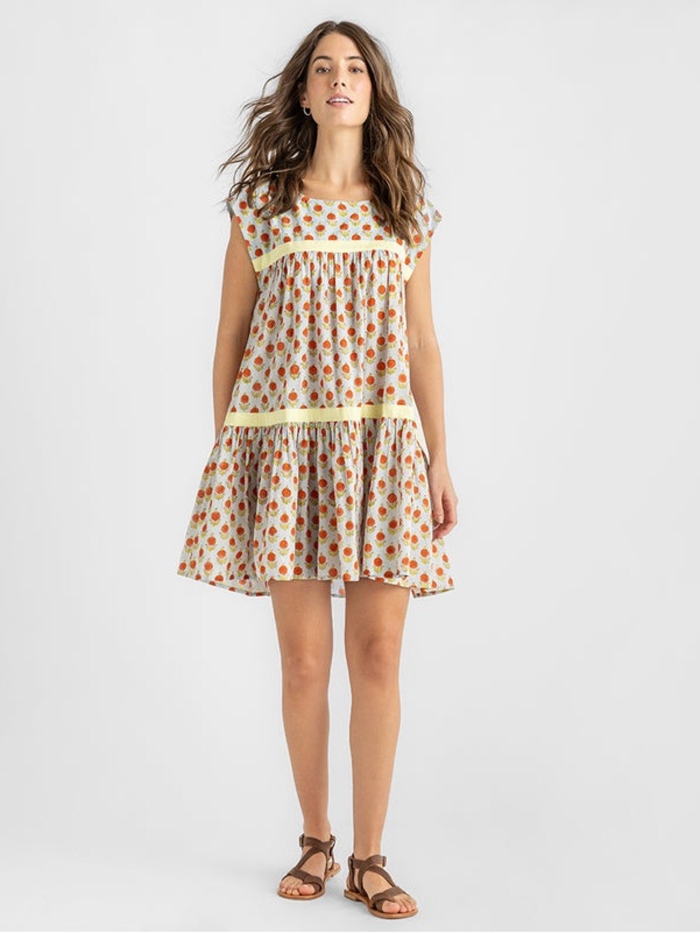 PINK CHICKEN Women's Short Krista Dress Blue Dahlia (106)
